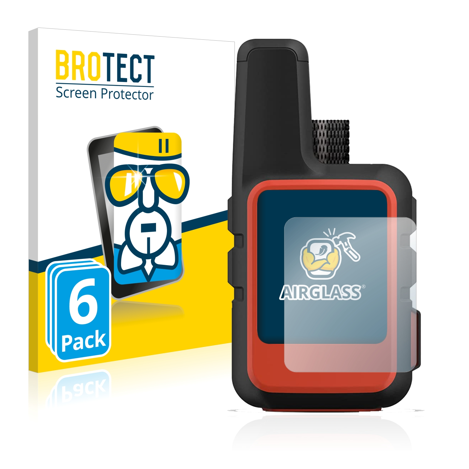 inReach 2) Mini Garmin 6x klare Airglass BROTECT Schutzfolie(für