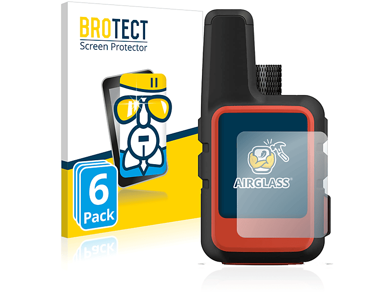 inReach 2) Mini Garmin 6x klare Airglass BROTECT Schutzfolie(für