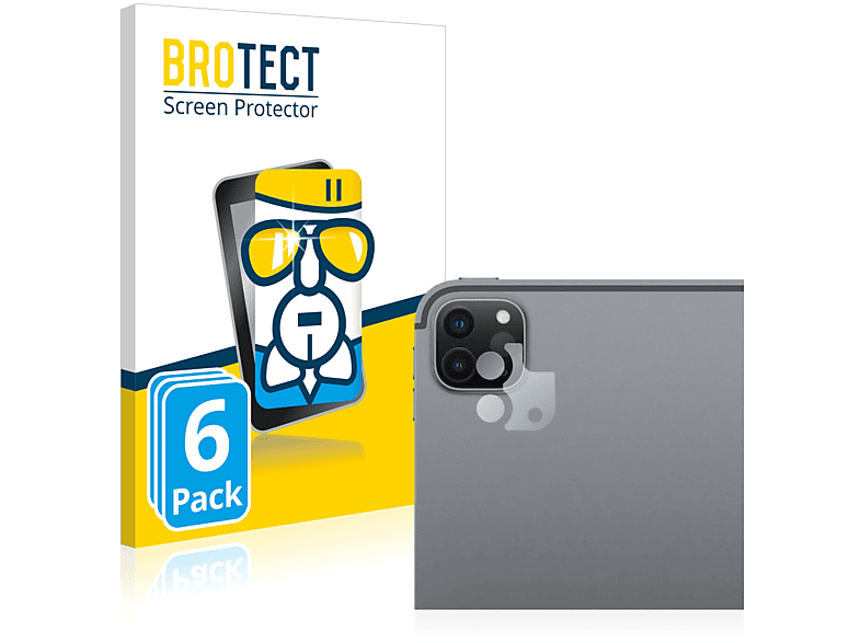 BROTECT 6x Airglass klare (4. 2022 Gen.)) Pro iPad Apple Schutzfolie(für 11