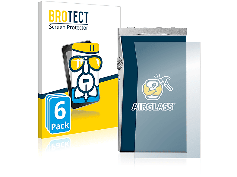BROTECT 6x Airglass klare Schutzfolie(für Astell&Kern A&futura SE180 (Rückseite))