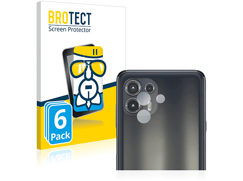 BROTECT 6x Airglass klare Schutzfolie(für Motorola Edge 20 Lite (NUR Kamera))