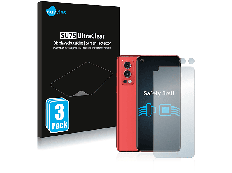 SAVVIES 6x klare Nord 5G) Schutzfolie(für OnePlus 2