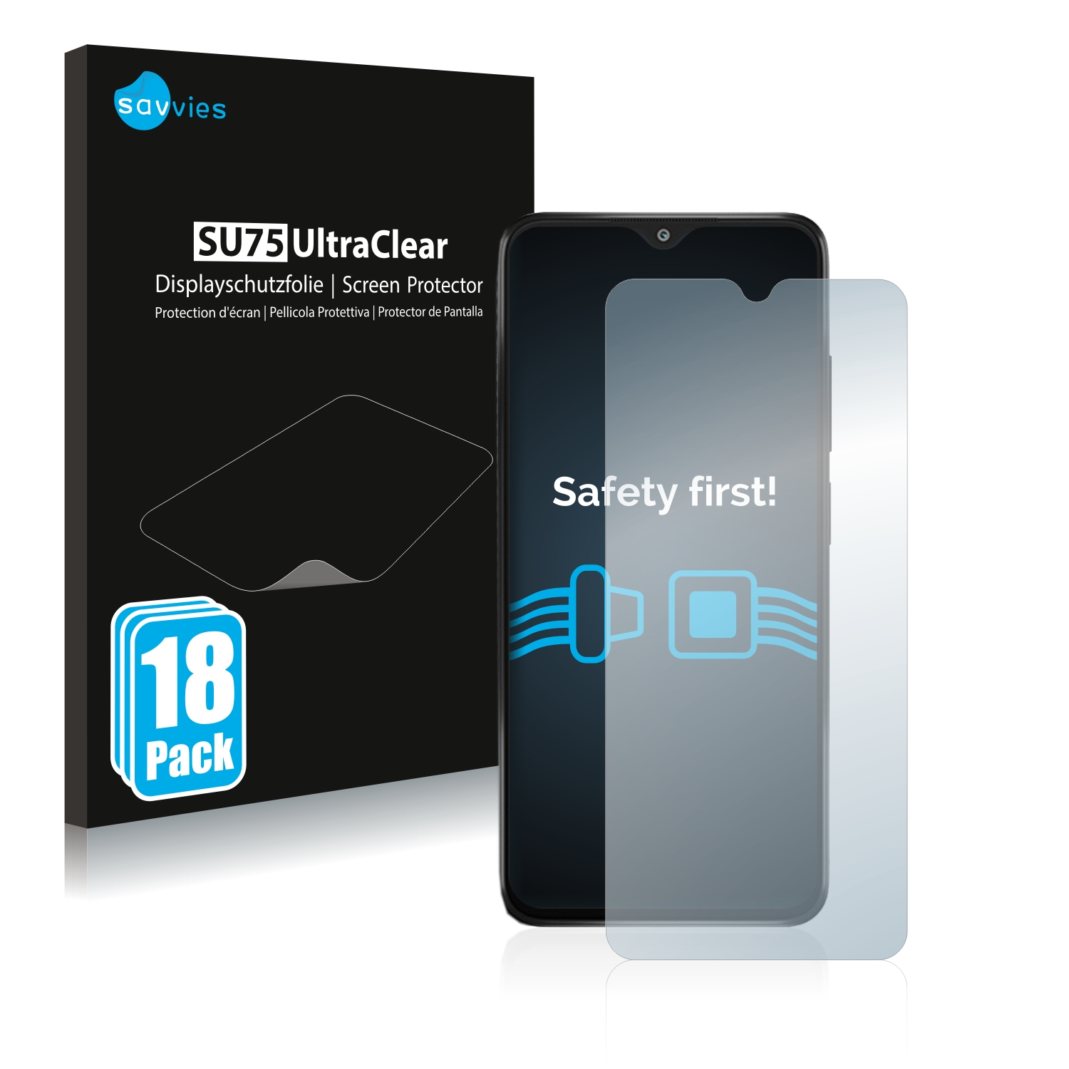 SAVVIES 18x klare Schutzfolie(für Redmi Xiaomi Prime) 11