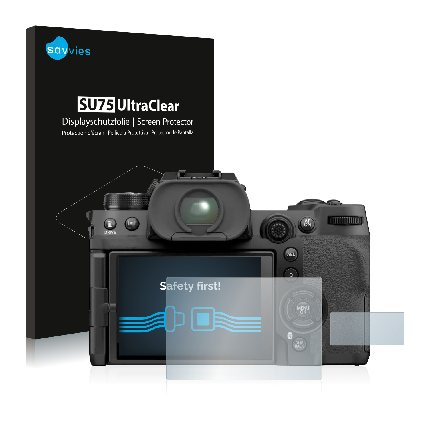 18x SAVVIES X-H2S) Fujifilm klare Schutzfolie(für
