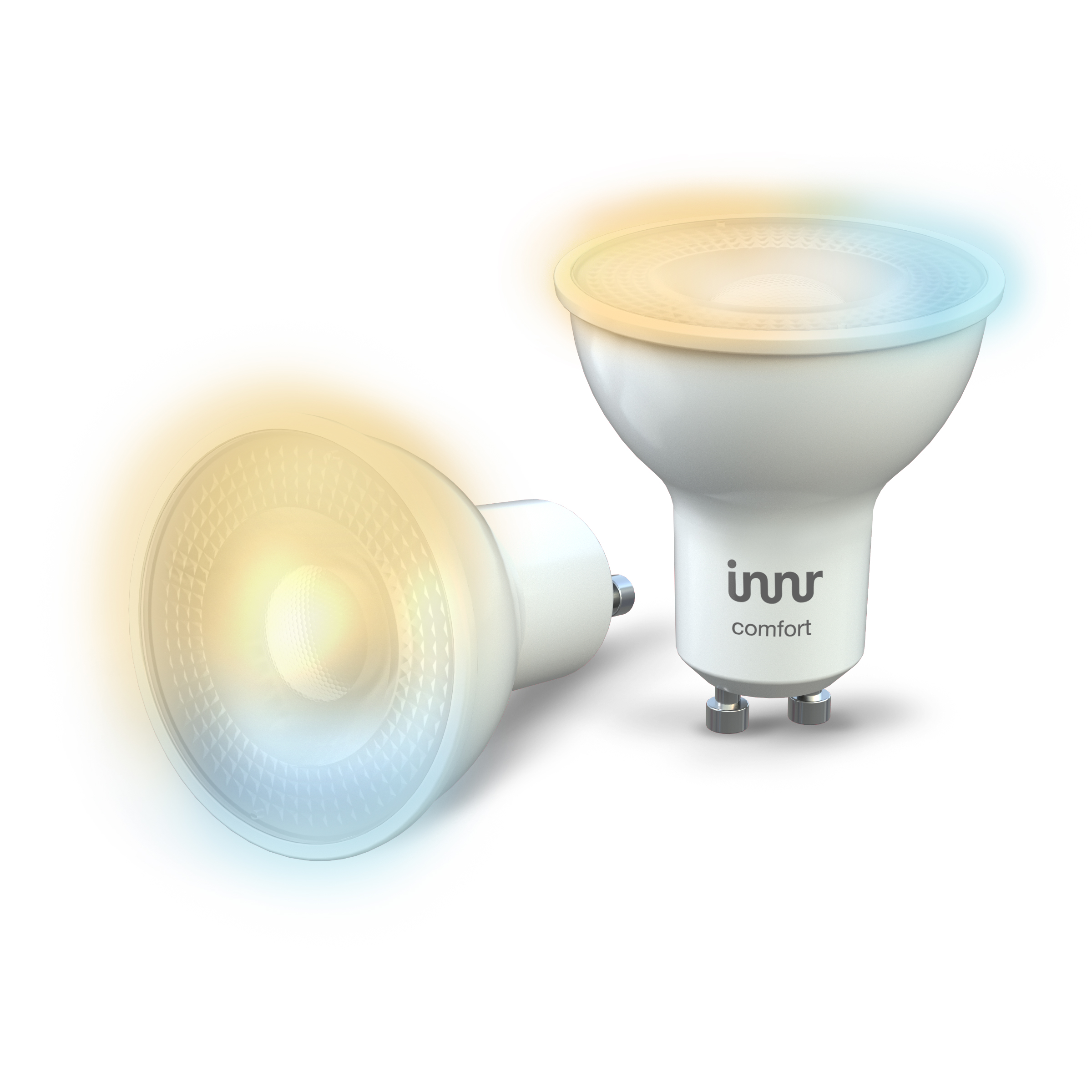 INNR Zigbee GU10 Lampe Tunable, LED, 2-Pack, mit RS Smart Hue lamp LED Alexa, Kompatibel Philips Tunable/Comfort & T-2 227