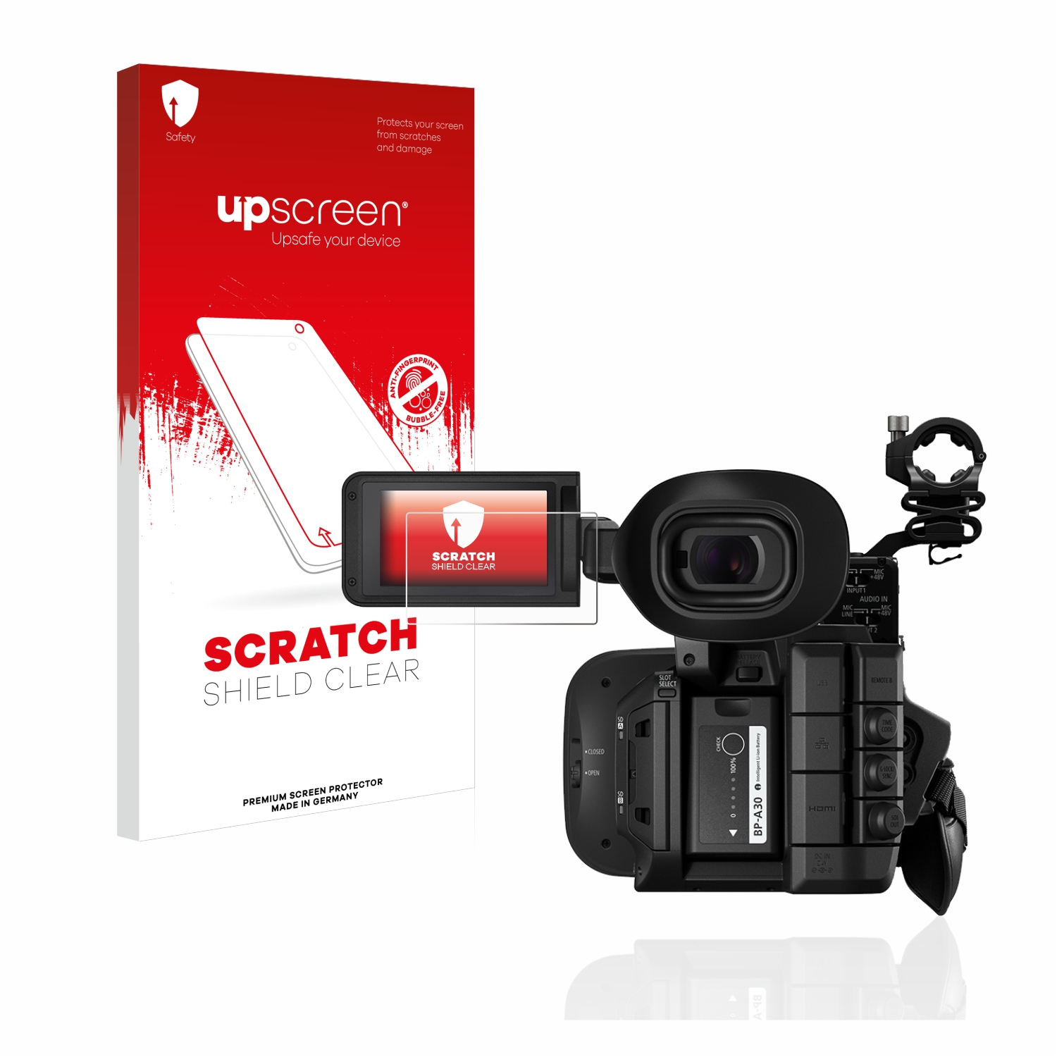 UPSCREEN Kratzschutz klare Canon Schutzfolie(für XF605)