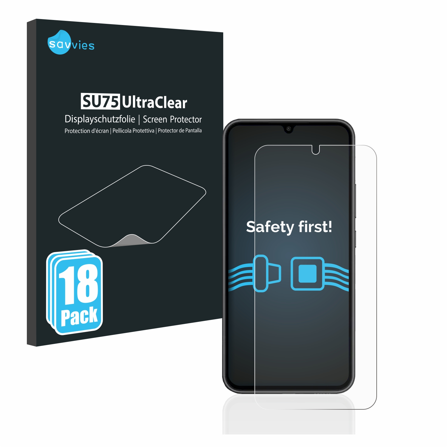 SAVVIES 18x klare A34 Samsung Galaxy 5G) Schutzfolie(für