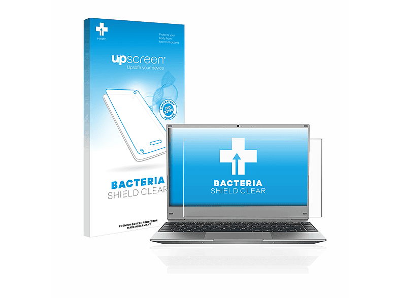 UPSCREEN antibakteriell klare Schutzfolie(für MEDION Akoya E13204) | Pflege & Schutz