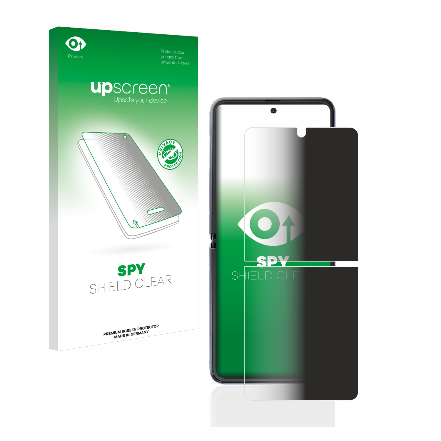 UPSCREEN Anti-Spy Schutzfolie(für Samsung Flip) Z Galaxy