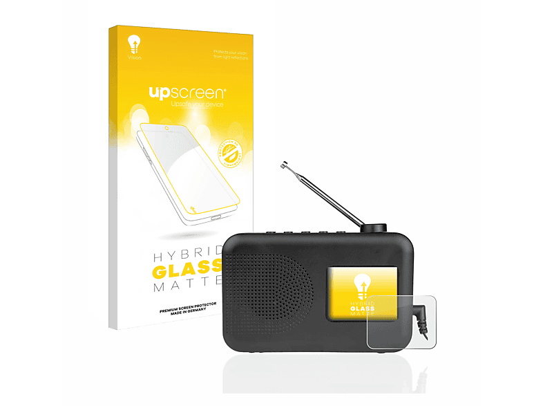 A1we) UPSCREEN DAB+ 1 Schutzfolie(für / SilverCrest matte SDABC Radio UKW