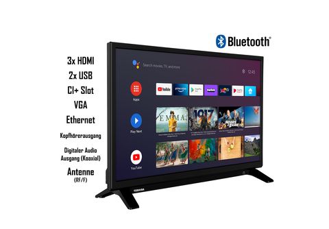 TOSHIBA 24WA2063DAZ LED TV (Flat, 24 Zoll / 60 cm, HD-ready, SMART TV) |  MediaMarkt
