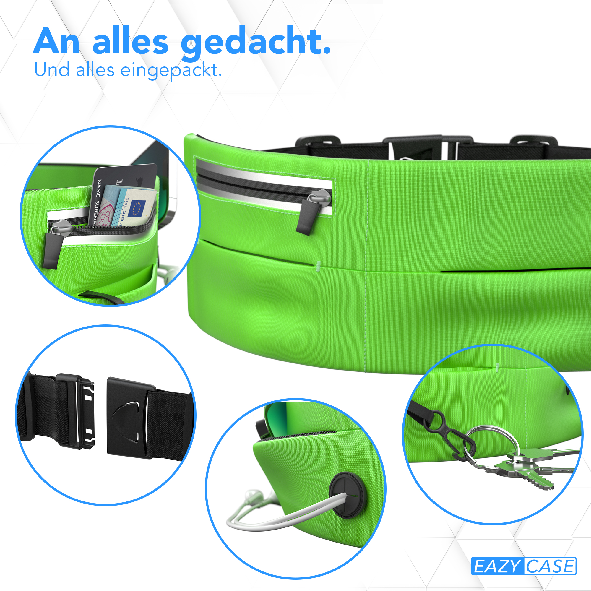 Nahaufnahme eines schwarzen Bedienfelds mit drei Knöpfen und einem Pluszeichen, an einem Kabel.