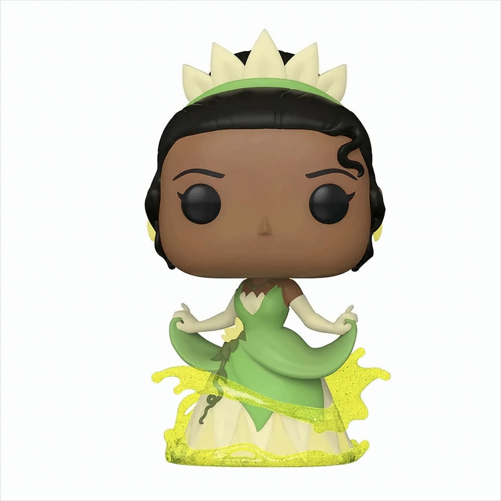 Eine Funko Pop Figur von Prinzessin Tiana aus dem Film Küss den Frosch.