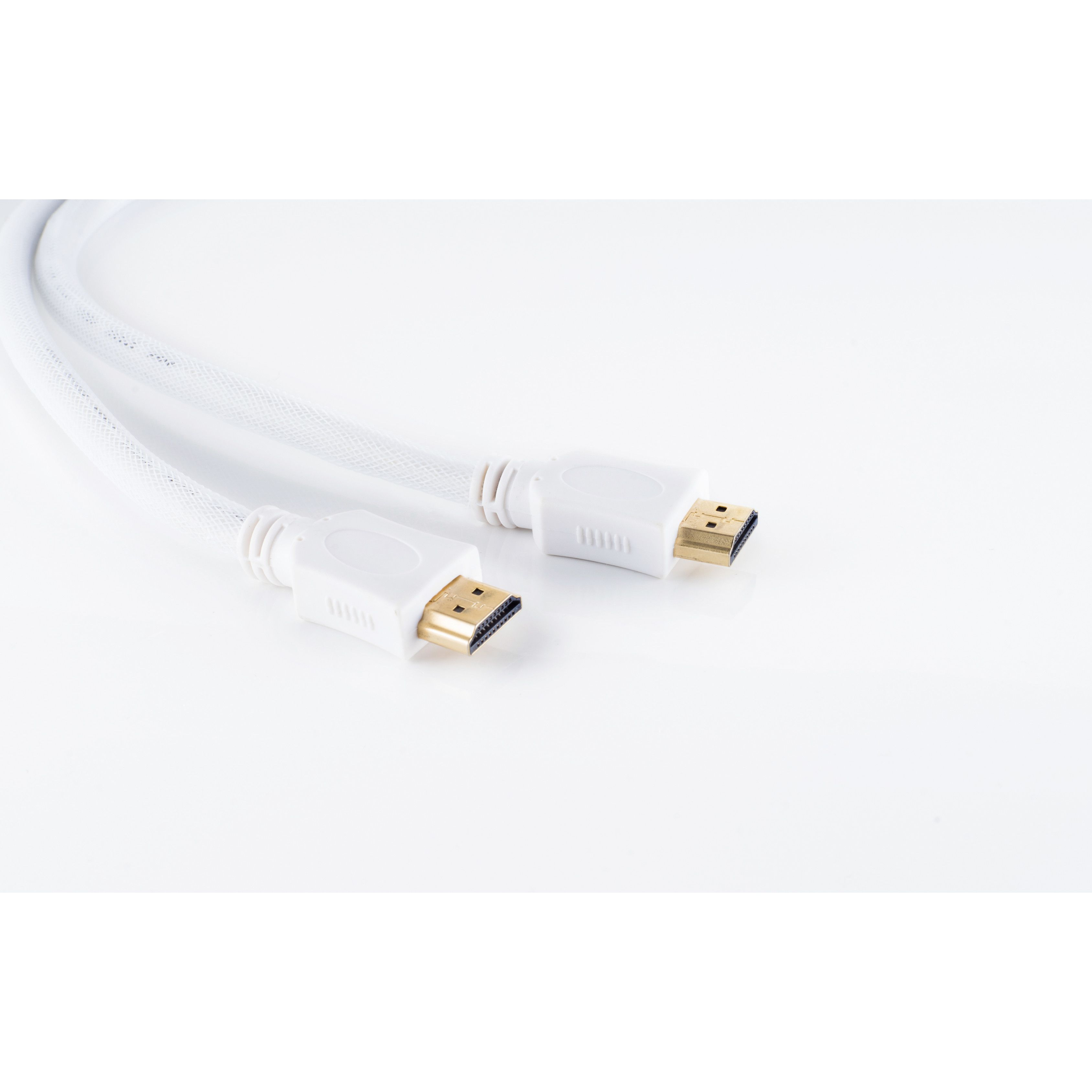 S/CONN MAXIMUM CONNECTIVITY HDMI A-St/HDMI Kabel A-St HDMI verg HEAC weiß 3m Nylon Mantel