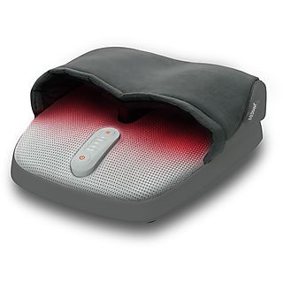 Cojín de masaje - MEDISANA FM 885 Masajeador Shiatsu para los pies, con luz roja,  calor y 3 velocidades, masaje de compresión, Negro