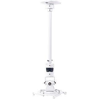 Soporte para proyector de pared y techo  - Duronic PB08XL Soporte Proyector de Techo y Pared - Universal, Articulado – Extensible - Máx 10kg DURONIC, Blanco