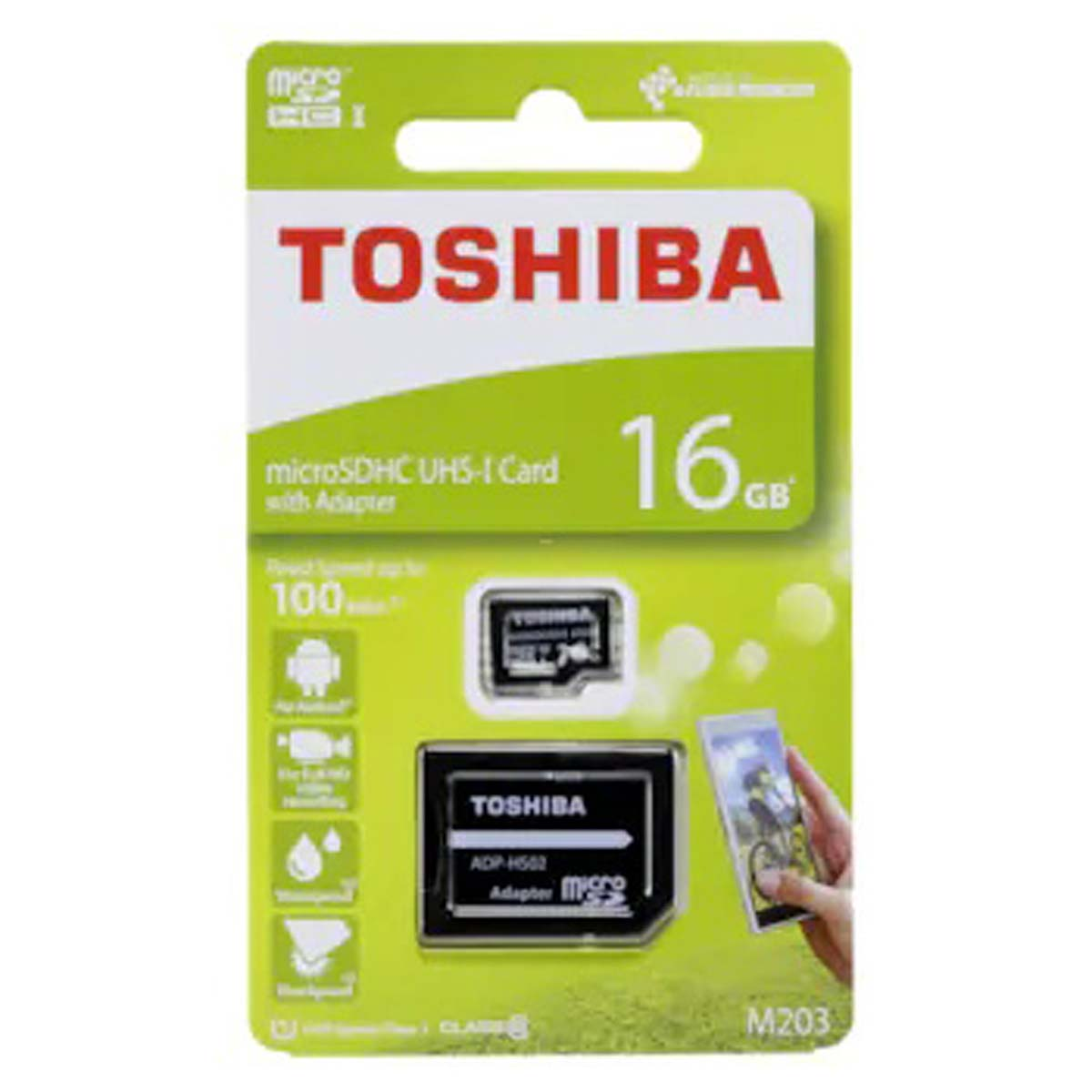 TOSHIBA 41094, Micro-SDHC Speicherkarte, 16 GB, 100 Mbit/s