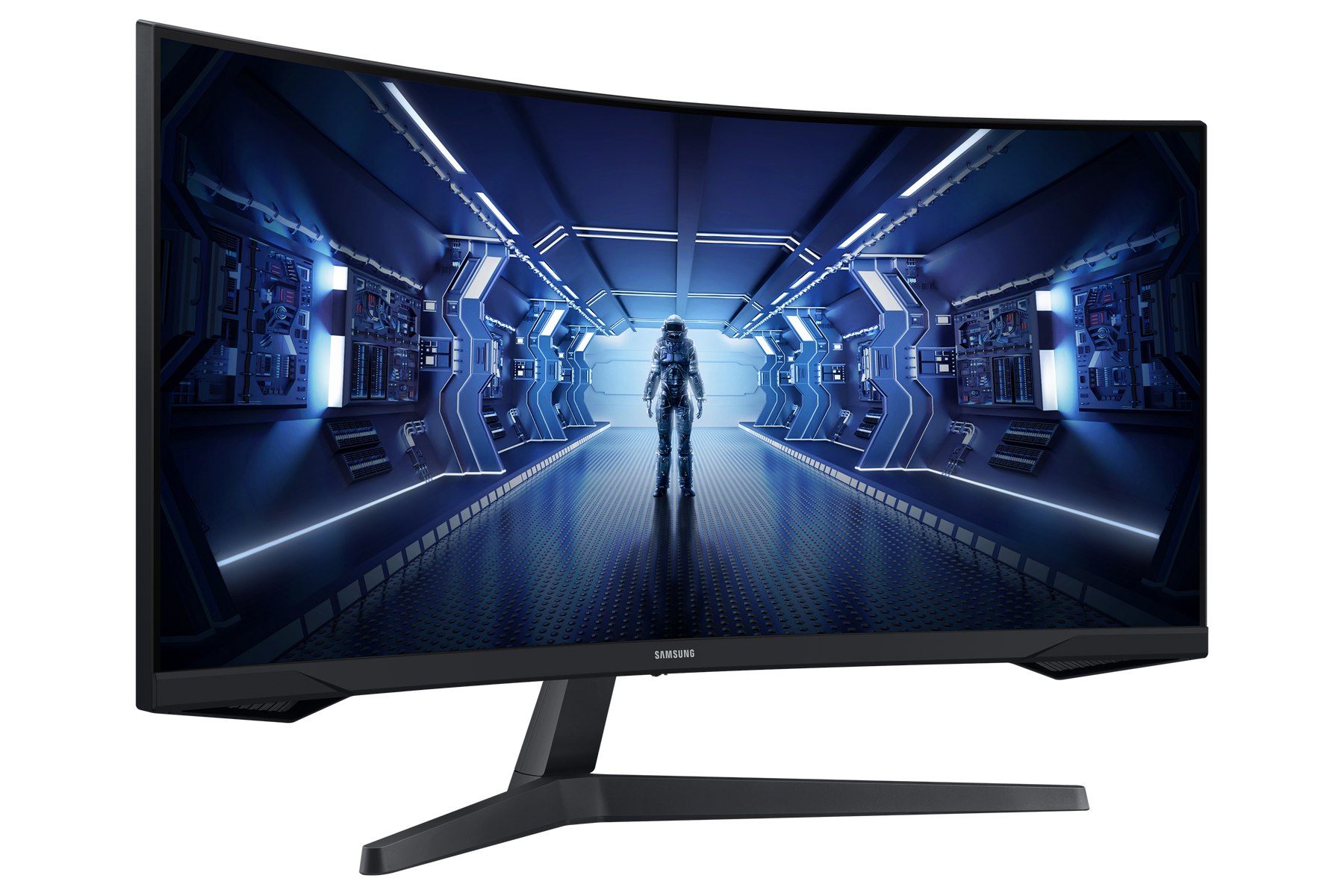 Monitor gaming - SAMSUNG LC34G55TWWPXEN, 34 ", UWQHD, 1 ms, 165 Hz, Negro