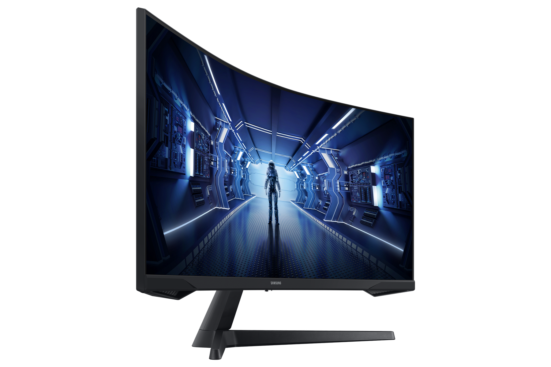 Monitor gaming - SAMSUNG LC34G55TWWPXEN, 34 ", UWQHD, 1 ms, 165 Hz, Negro