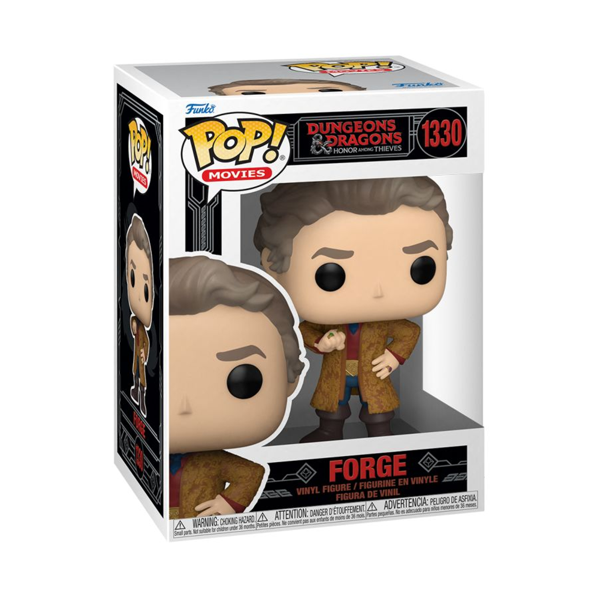 Figura Funko Pop di Forge da Dungeons & Dragons. La figura è in una scatola.