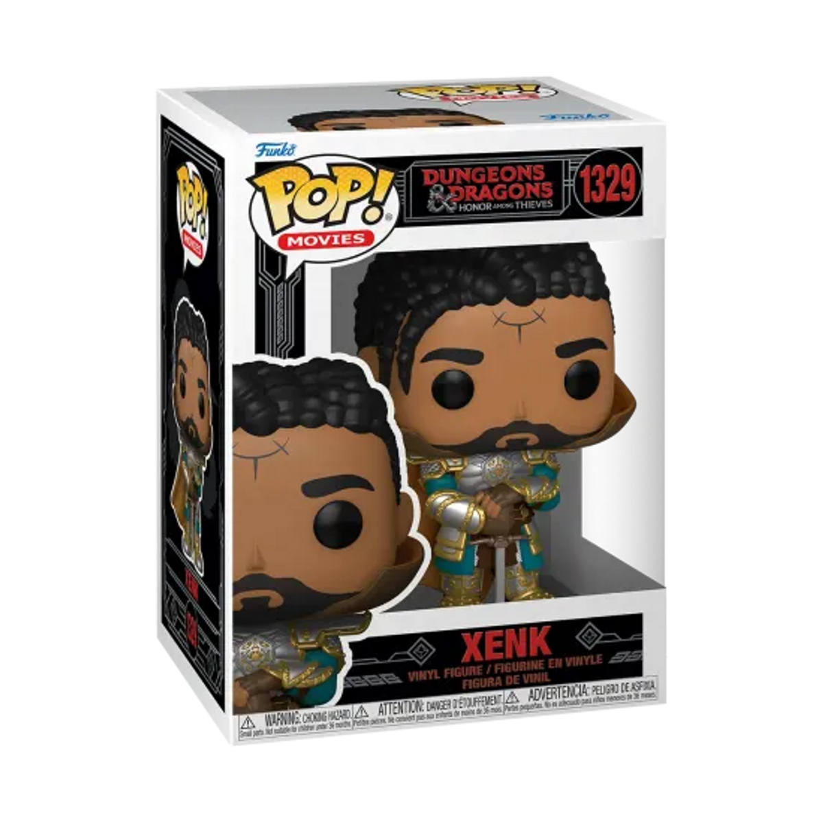 Eine Funko Pop-Figur einer Figur aus Dungeons & Dragons. Die Figur befindet sich in einer Box mit dem Bild der Figur.