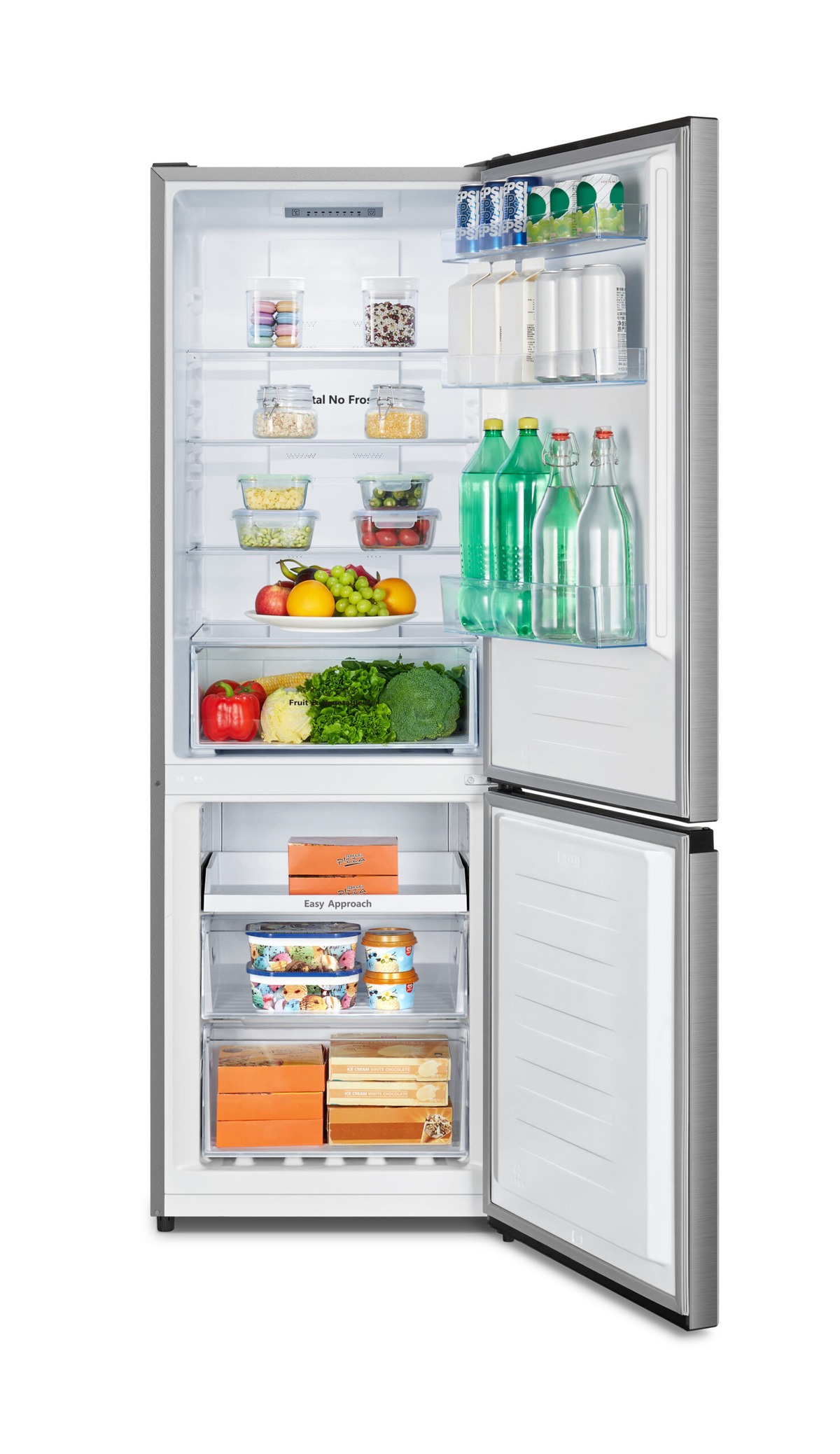 Frigorífico combi - HISENSE RB372N4ACE, No Frost, Altura 178,5 cm, Capacidad 292 l, Inox