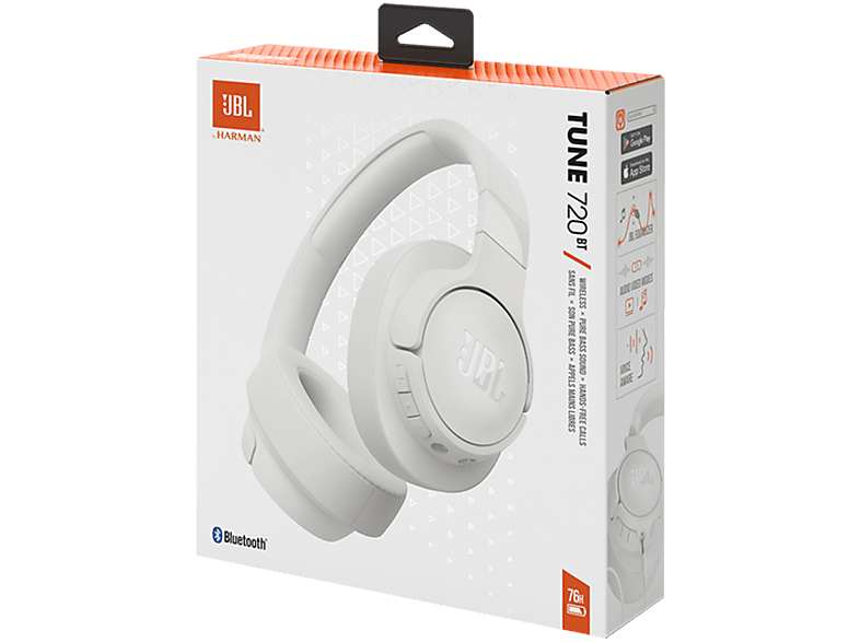 JBL TUNE 720 BT ホワイト　新品未開封　訳あり特化 JBL Hoofdtelefoon Bluetooth JBL Tune 720BT Wit Koptelefoon White