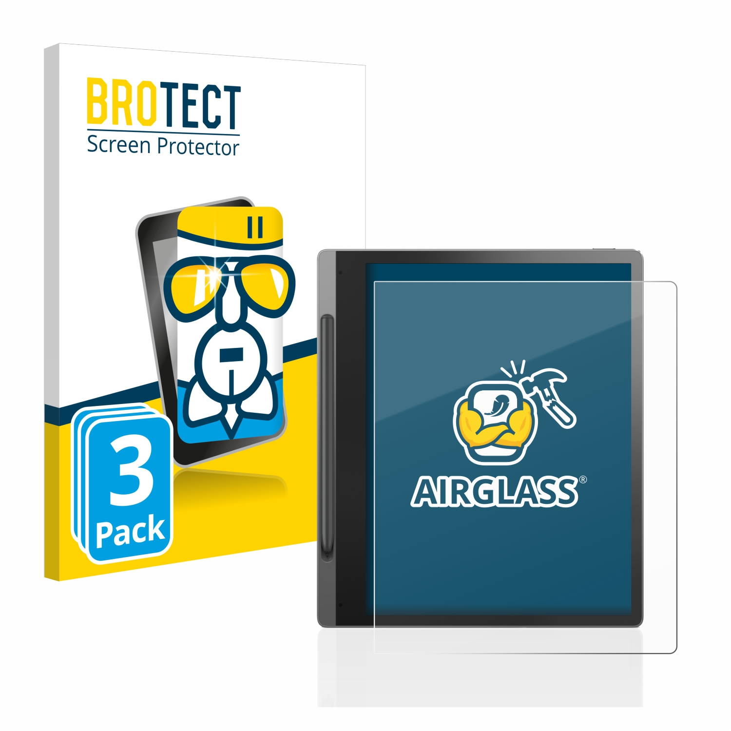 BROTECT 3x Airglass Schutzfolie(für Paper) Lenovo klare Smart