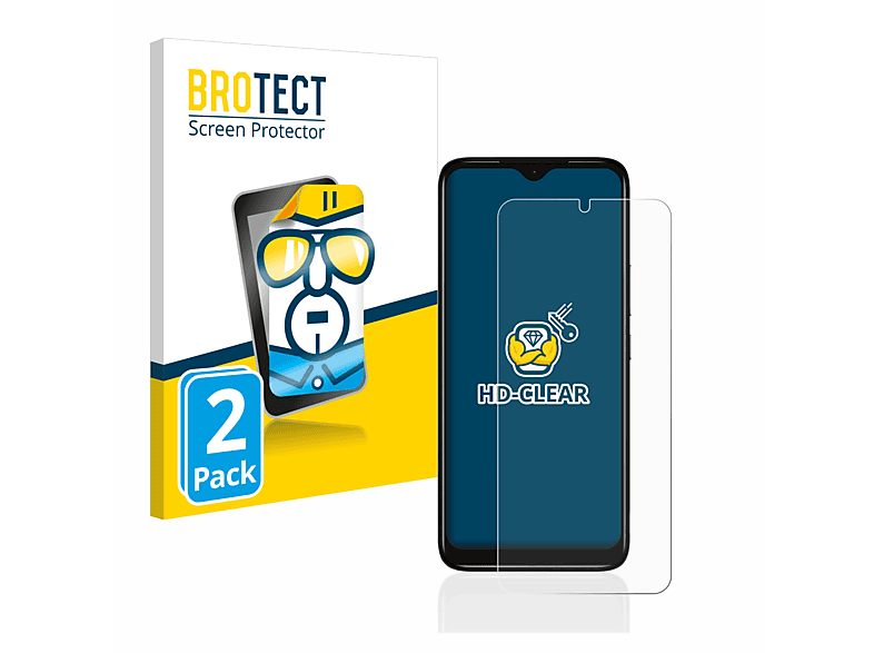 BROTECT 2x klare Schutzfolie(für Nokia C12 Pro)