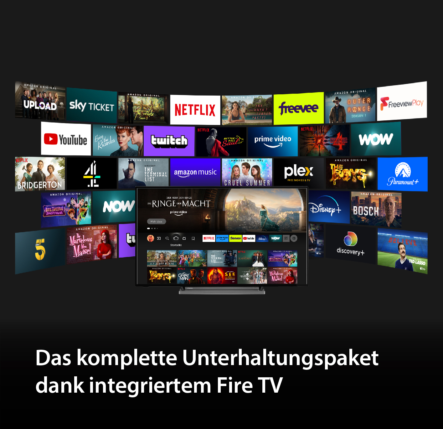 TOSHIBA 50UF3D63DA Fire TV Zoll cm, 126 TV) UHD / (Flat, SMART 50 4K