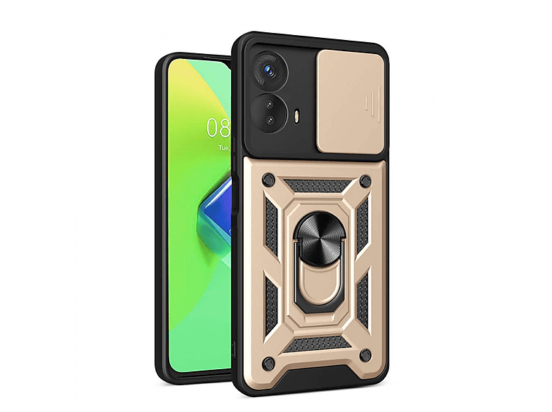 CASEONLINE Jazz, Moto G73, Backcover, Motorola, Gold