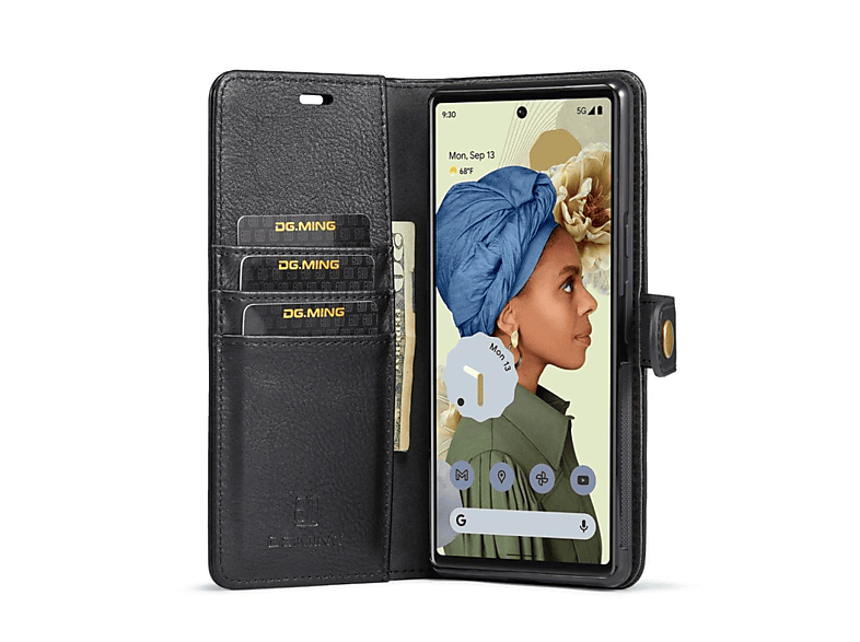 DG Bookcover, MING Google, 6 Schwarz Pro, Pixel 2in1,