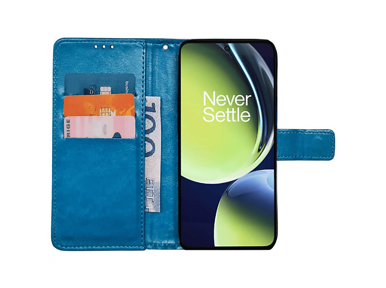 CE OnePlus, Hellblau 3-karten, Lite, Bookcover, Nord CASEONLINE 3