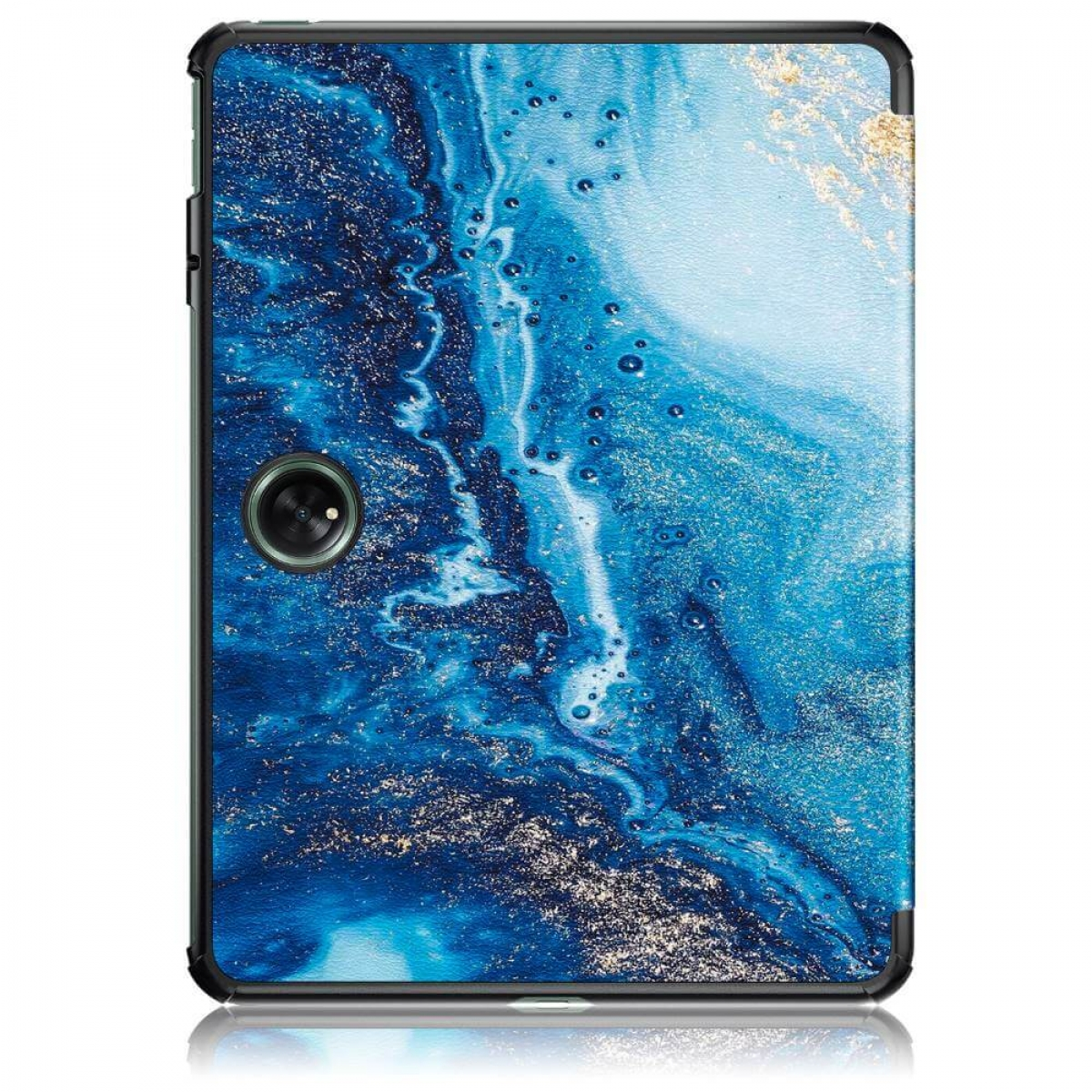 Kunststoff, Marble Cover CASEONLINE für OnePlus Tablethülle Blue Aktiv Full
