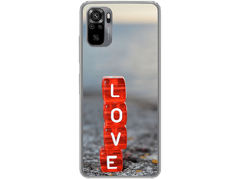 Redmi Xiaomi, 10S, KÖNIG DESIGN Love Note Backcover, Case,