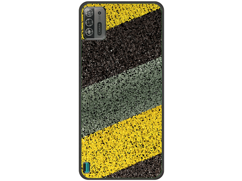 Lite, ZTE, Case, Streifen Abstrakt DESIGN Backcover, KÖNIG A52 Blade