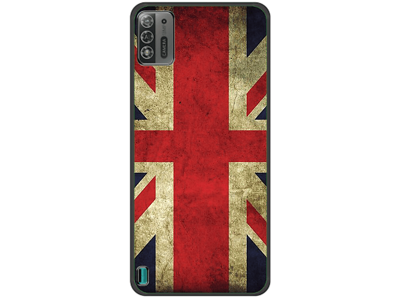 KÖNIG DESIGN Case, Backcover, Lite, England ZTE, A52 Flagge Blade