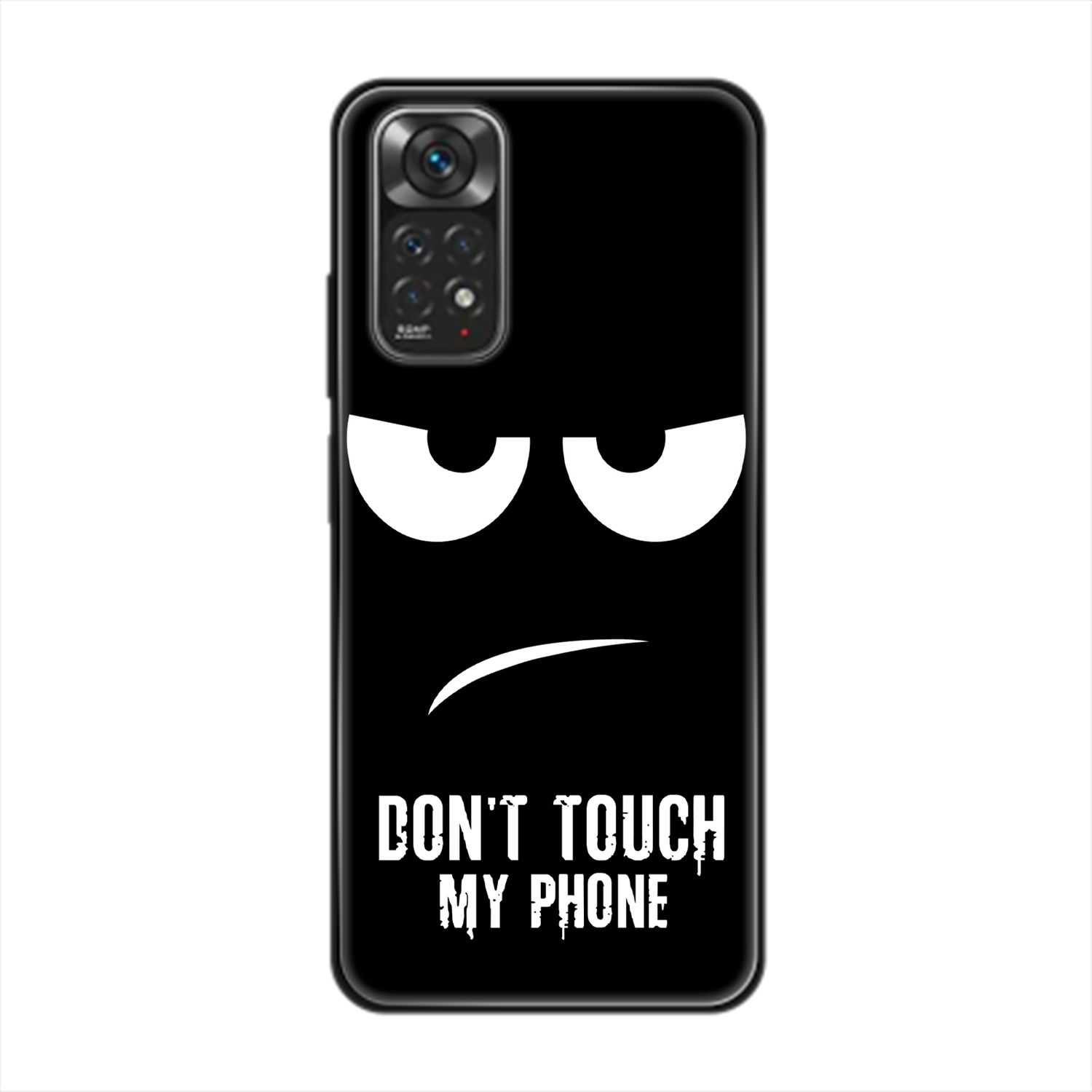 My Note Backcover, Touch Dont Schwarz Xiaomi, Redmi Case, DESIGN KÖNIG Phone 11,