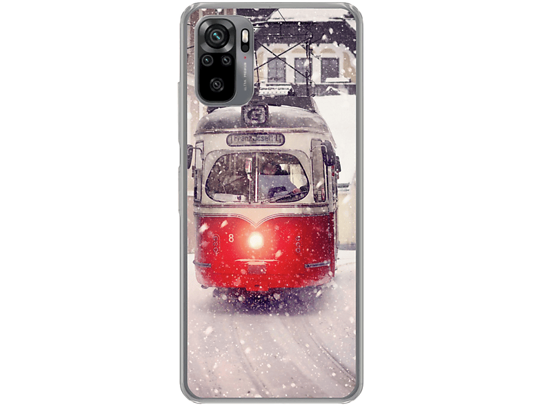 KÖNIG DESIGN Case, Redmi Note Straßenbahn 10S, Xiaomi, Backcover