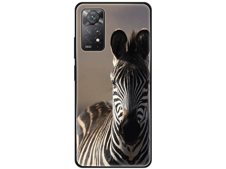 KÖNIG DESIGN Case, Backcover, Xiaomi, Redmi Note 11E Pro, Zebra