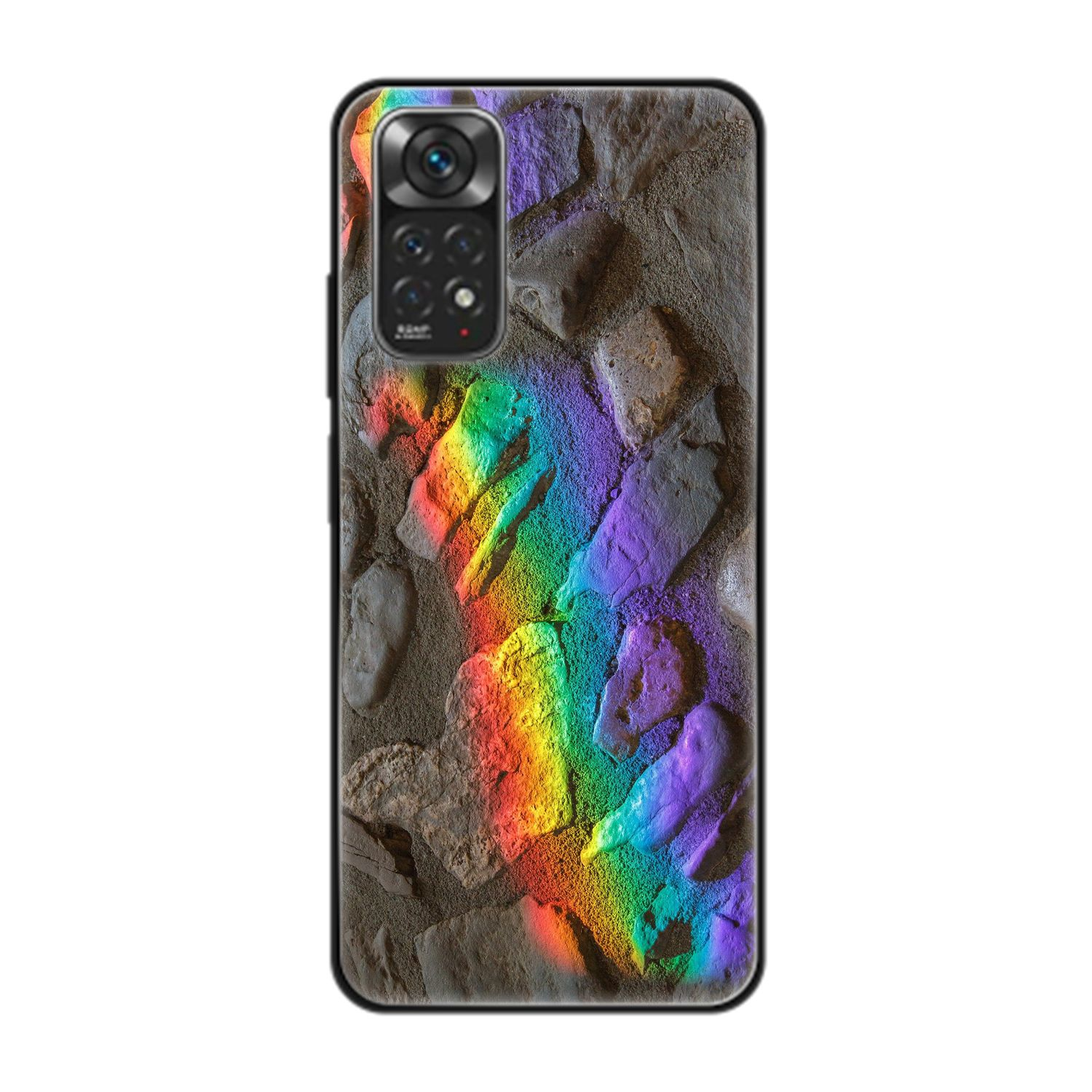 Steine Xiaomi, Note Regenbogen Backcover, KÖNIG DESIGN 11, Redmi Case,