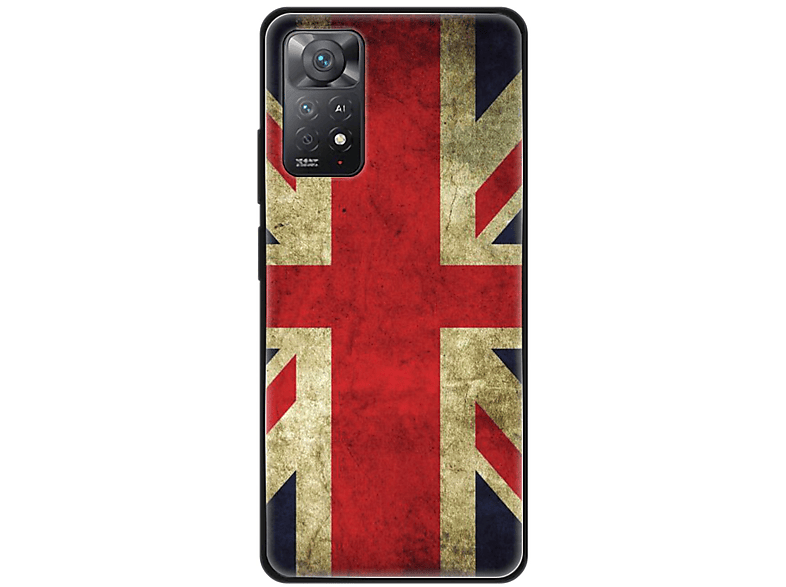 Redmi Case, Flagge KÖNIG Backcover, Note Xiaomi, Pro, England DESIGN 11E