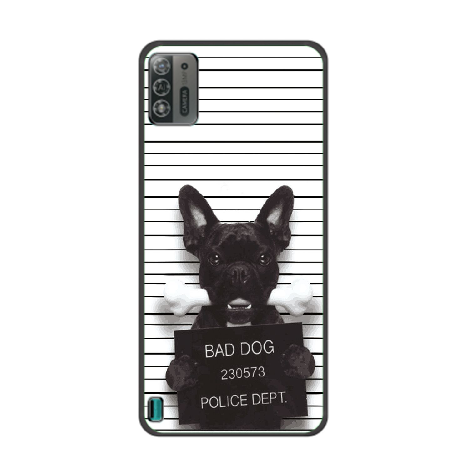KÖNIG DESIGN Case, Backcover, A52 Dog Bad Blade Lite, Bulldogge ZTE