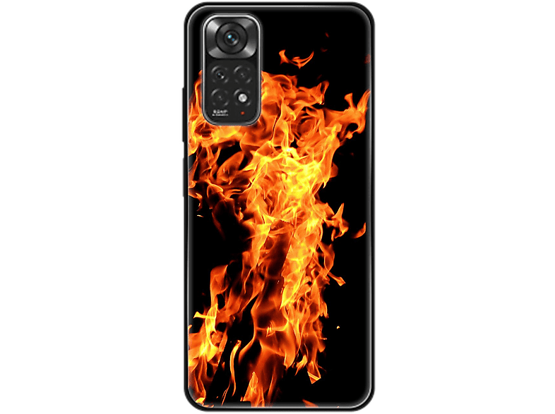 Note 11, Case, KÖNIG Xiaomi, Redmi Feuer Backcover, DESIGN