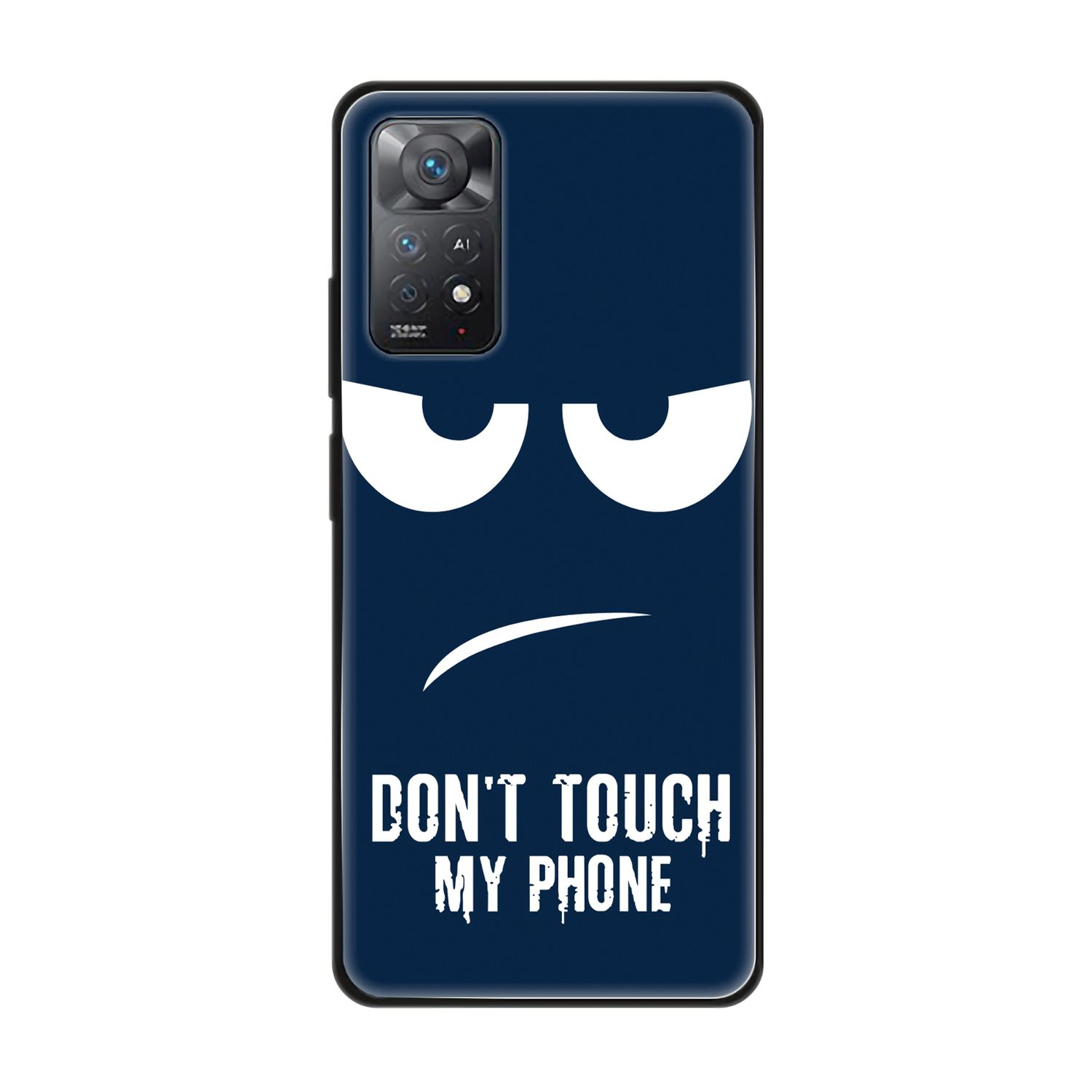 Redmi My Phone Dont Touch Backcover, Case, Pro, Note Xiaomi, KÖNIG DESIGN 11E Blau