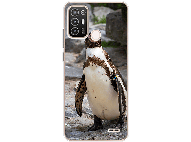 DESIGN Pinguin Backcover, Case, ZTE, KÖNIG A52, Blade