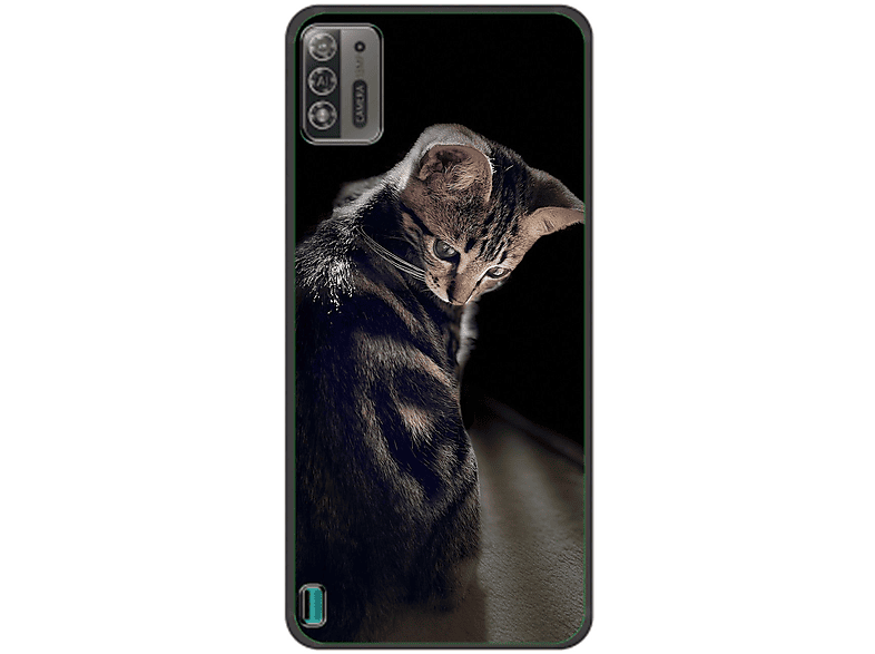 KÖNIG DESIGN Case, Backcover, ZTE, Blade A52 Lite, Junge Katze