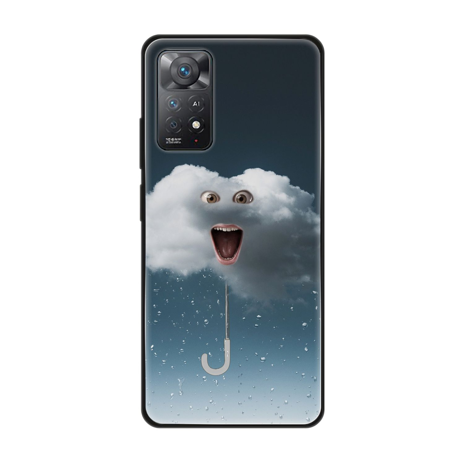 11E DESIGN Xiaomi, Regenwolke Redmi Backcover, KÖNIG Note Pro, Case,