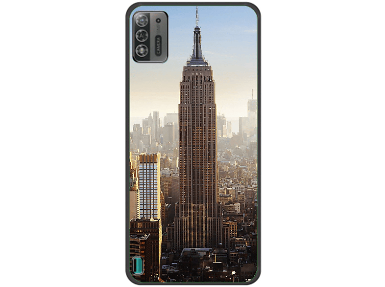 KÖNIG DESIGN Case, Backcover, ZTE, Blade A52 Lite, Empire State Building