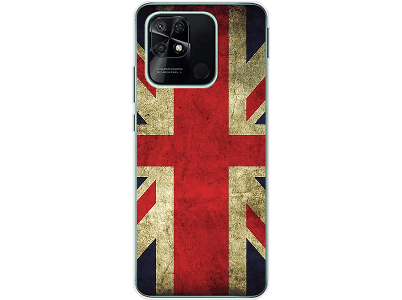 Flagge DESIGN KÖNIG England 10C, Xiaomi, Redmi Case, Backcover,